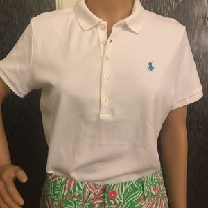 Short sleeve button up polo